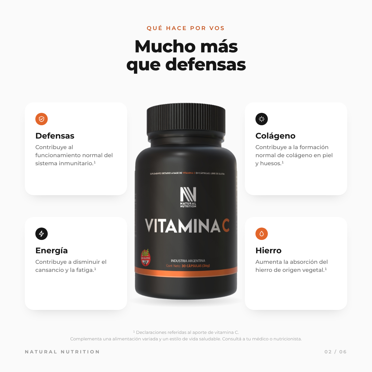 Vitamina C — información del producto 2