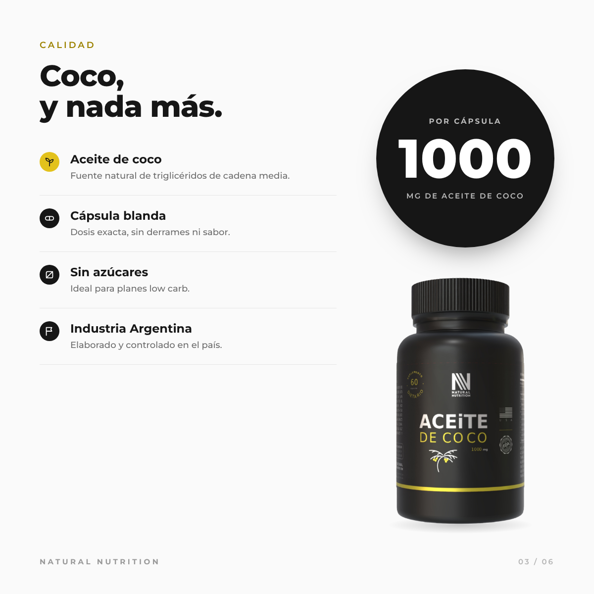 Aceite de Coco — información del producto 3