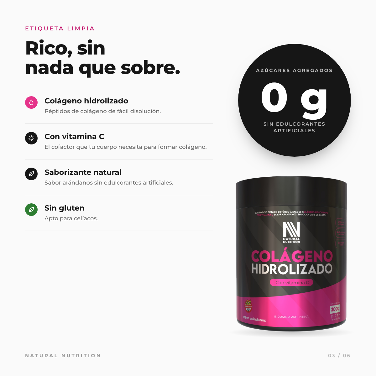 Colágeno Hidrolizado + Vitamina C — información del producto 3
