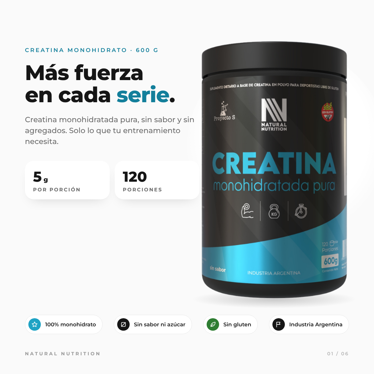Creatina Monohidratada — información del producto 2