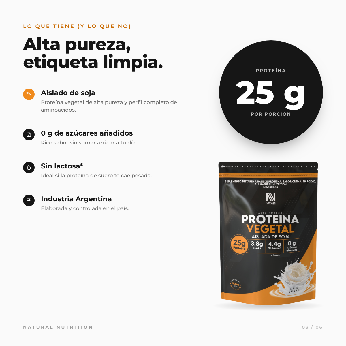 Proteína Aislada de Soja — información del producto 6