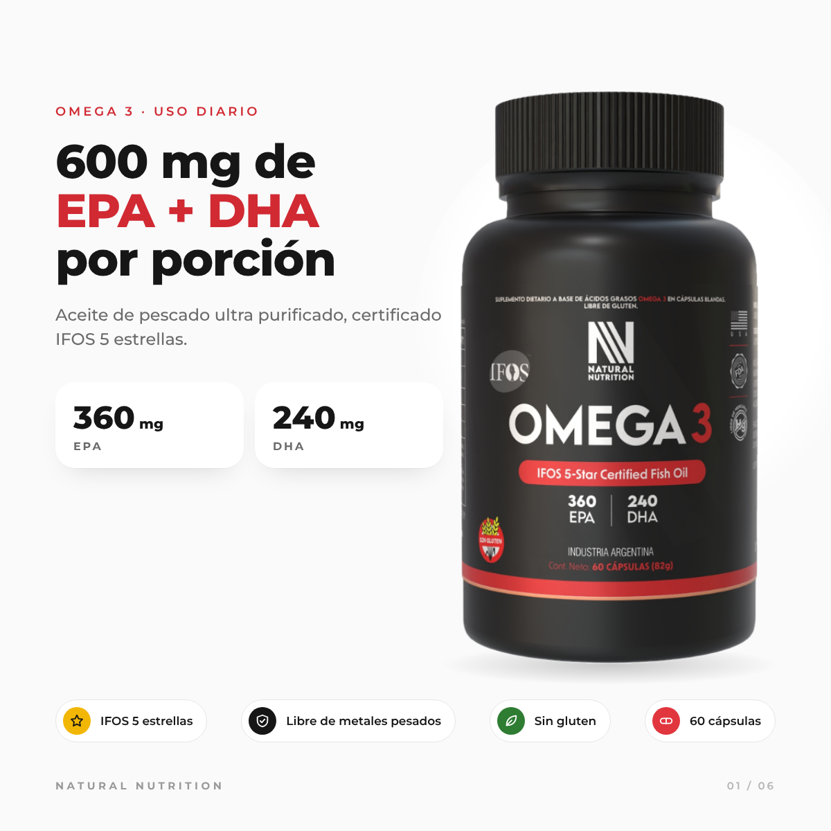 Omega 3 IFOS 360/240 — información del producto 4