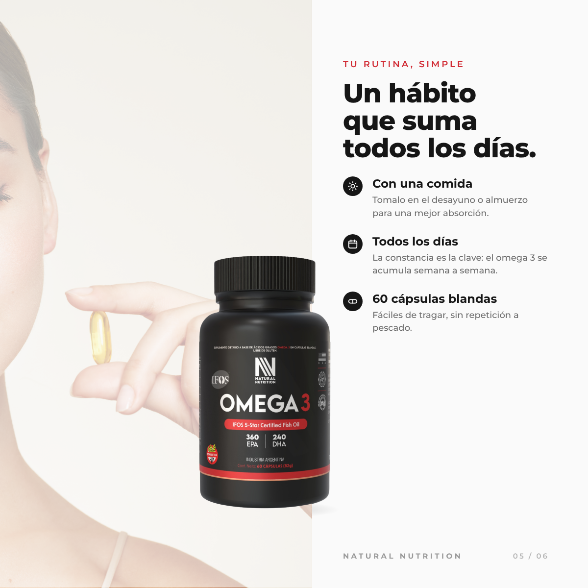 Omega 3 IFOS 360/240 — información del producto 2