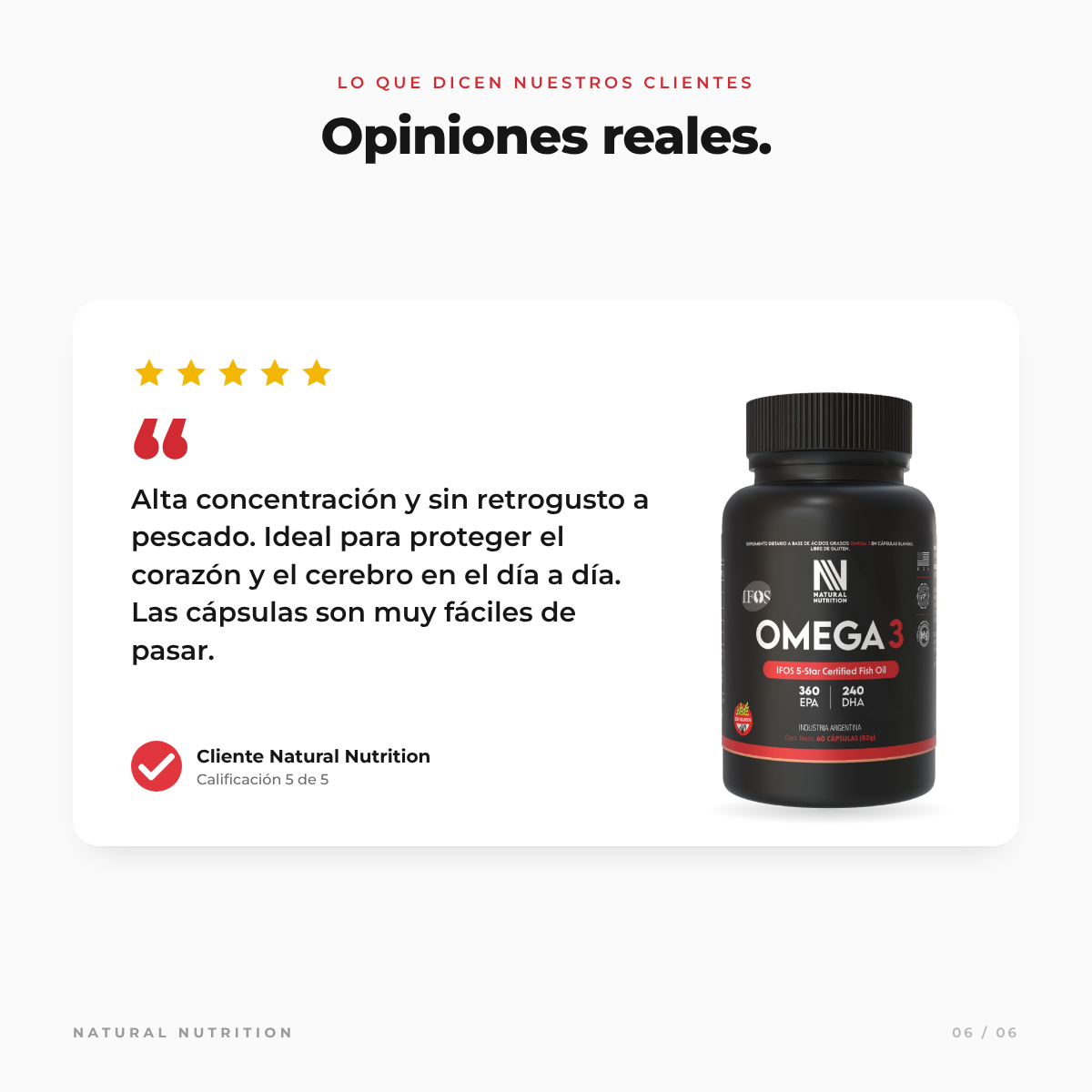 Omega 3 IFOS 360/240 — información del producto 1