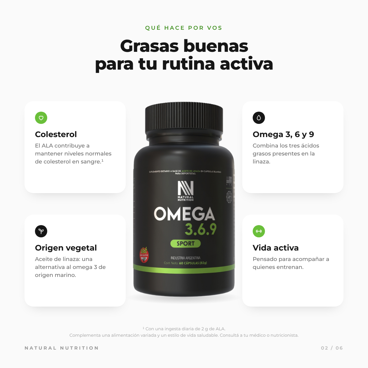 Omega 3-6-9 en Cápsulas Blandas — información del producto 2