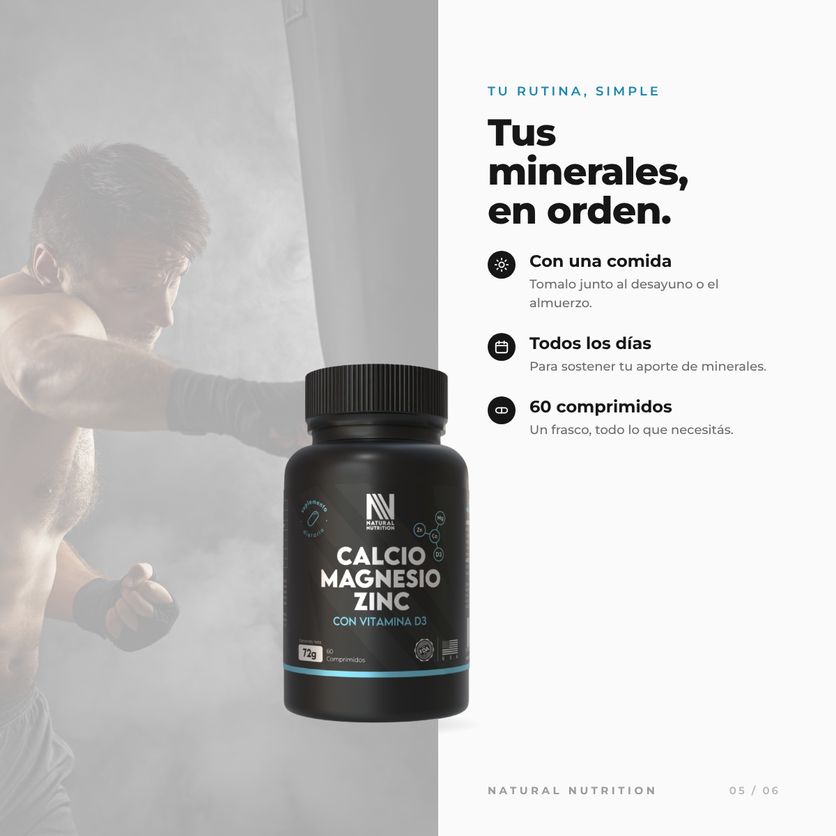 Calcio + Magnesio + Zinc + Vitamina D3 — información del producto 5