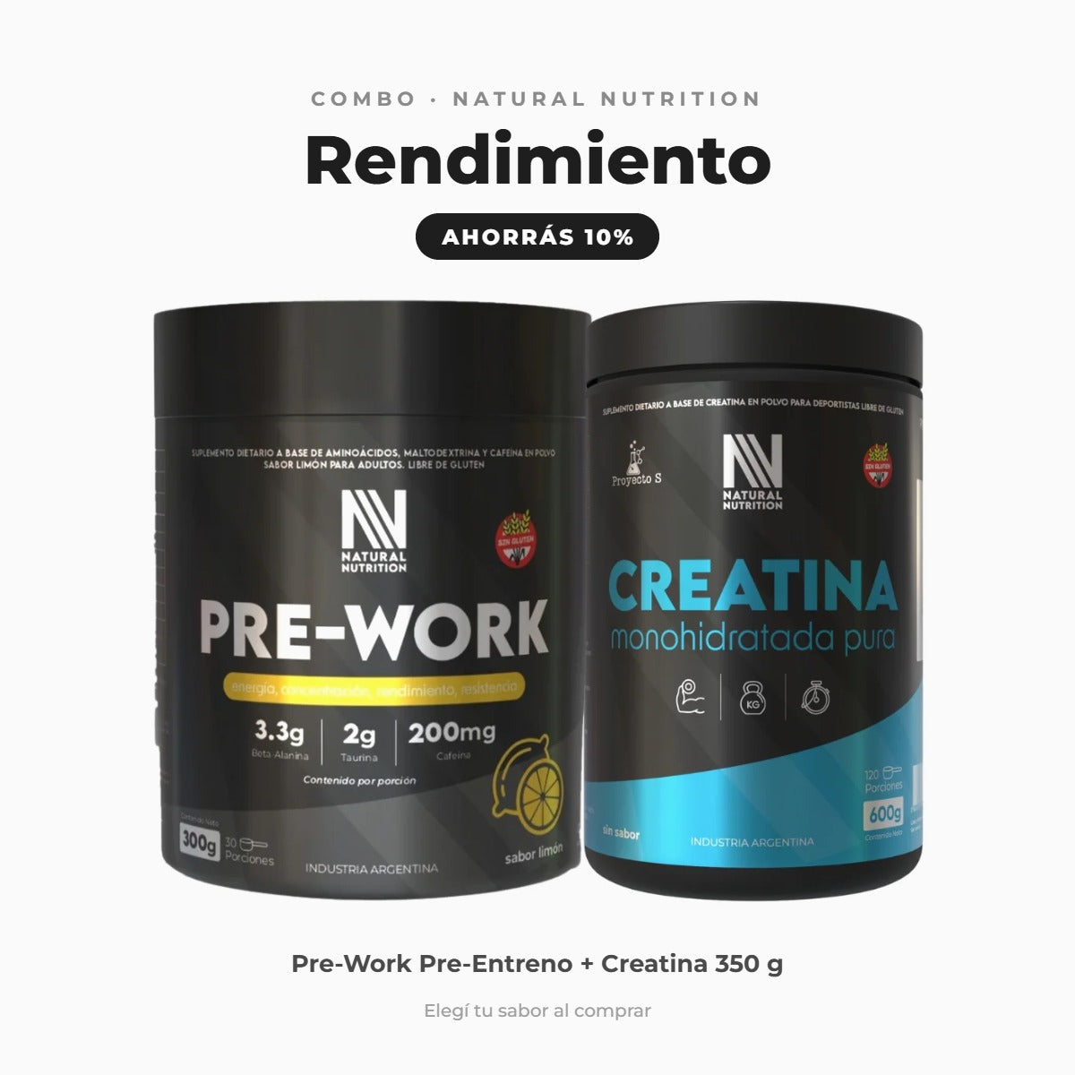 Combo Rendimiento — Limón | Natural Nutrition